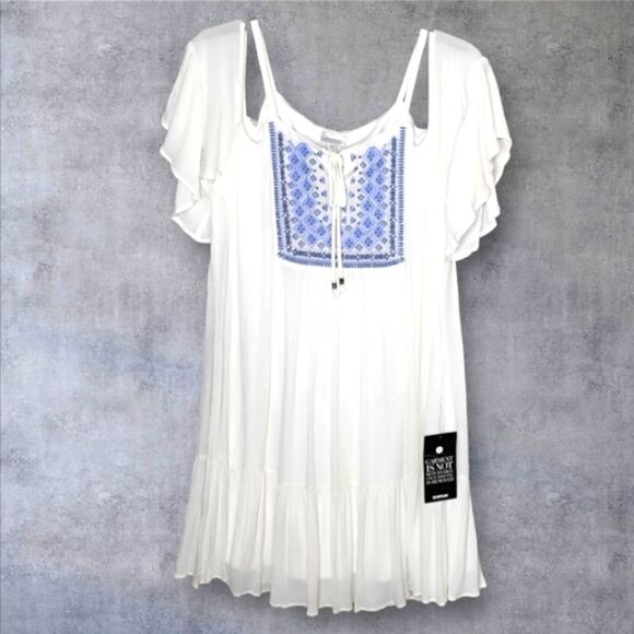 NWT Boho Chic Cold Shoulder Maxi Dress By Avenue Plus Size 14/16 - Picture 7 of 11